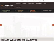Tablet Screenshot of calgavin.com